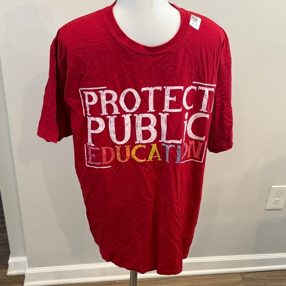 Port and Company Other - Port & Company Large Men’s Protect Public Education Teacher Tee